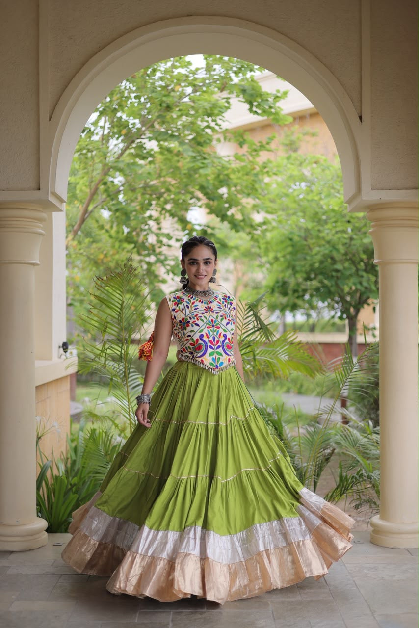 Ojas D05 Green Indo-western