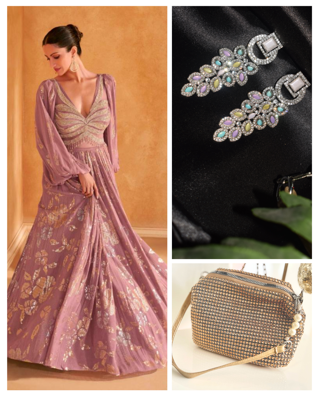 On rent - FULL SET | Legacy of Grace Mauve Gown
