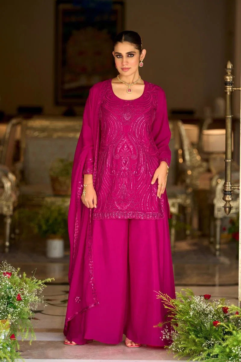 Gulaab Magenta Sharara Suit