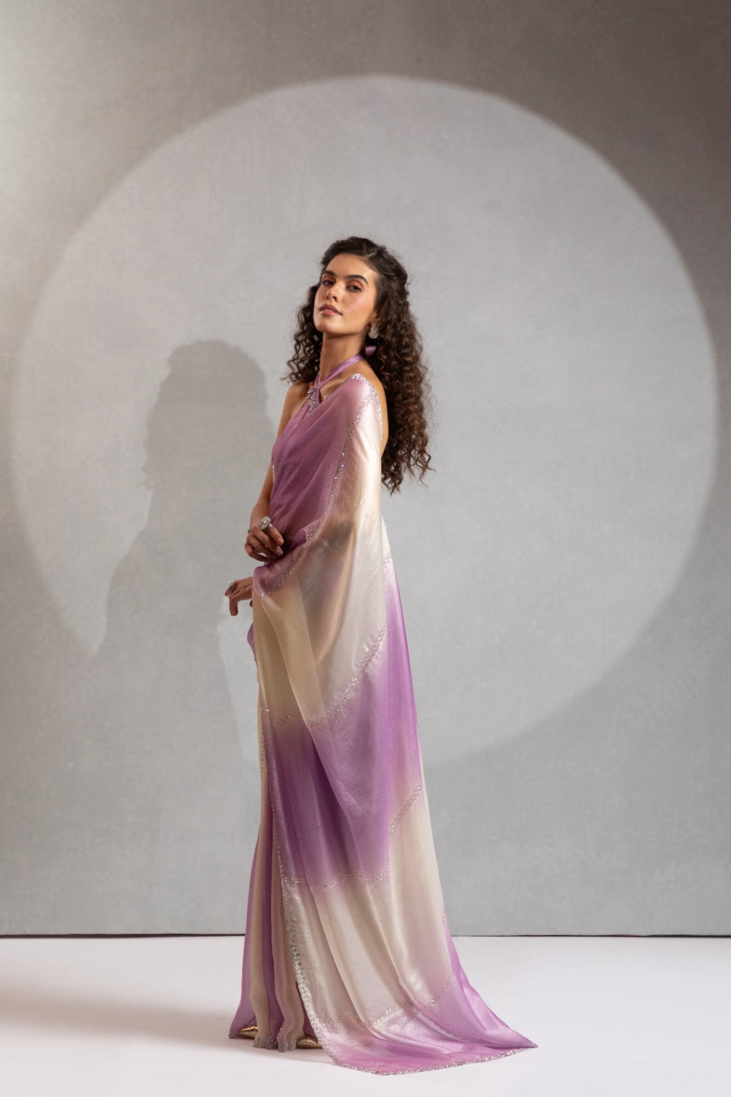 Matrut | Feathera Purple Saree