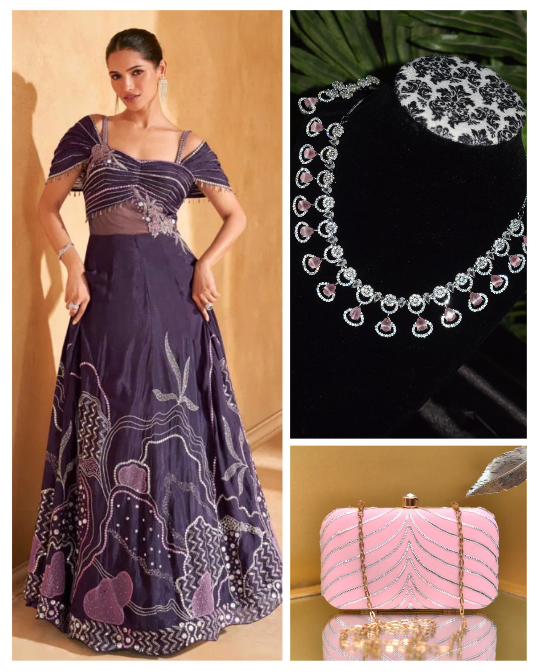 On rent - FULL SET | Celestial Couture Purple Gown