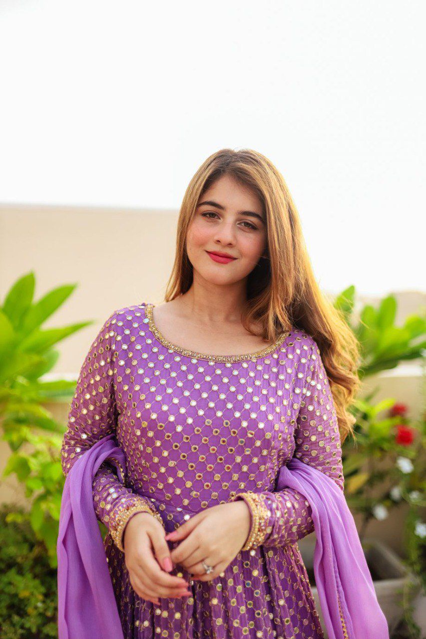 Matrut | Kashish Purple Polka Gown