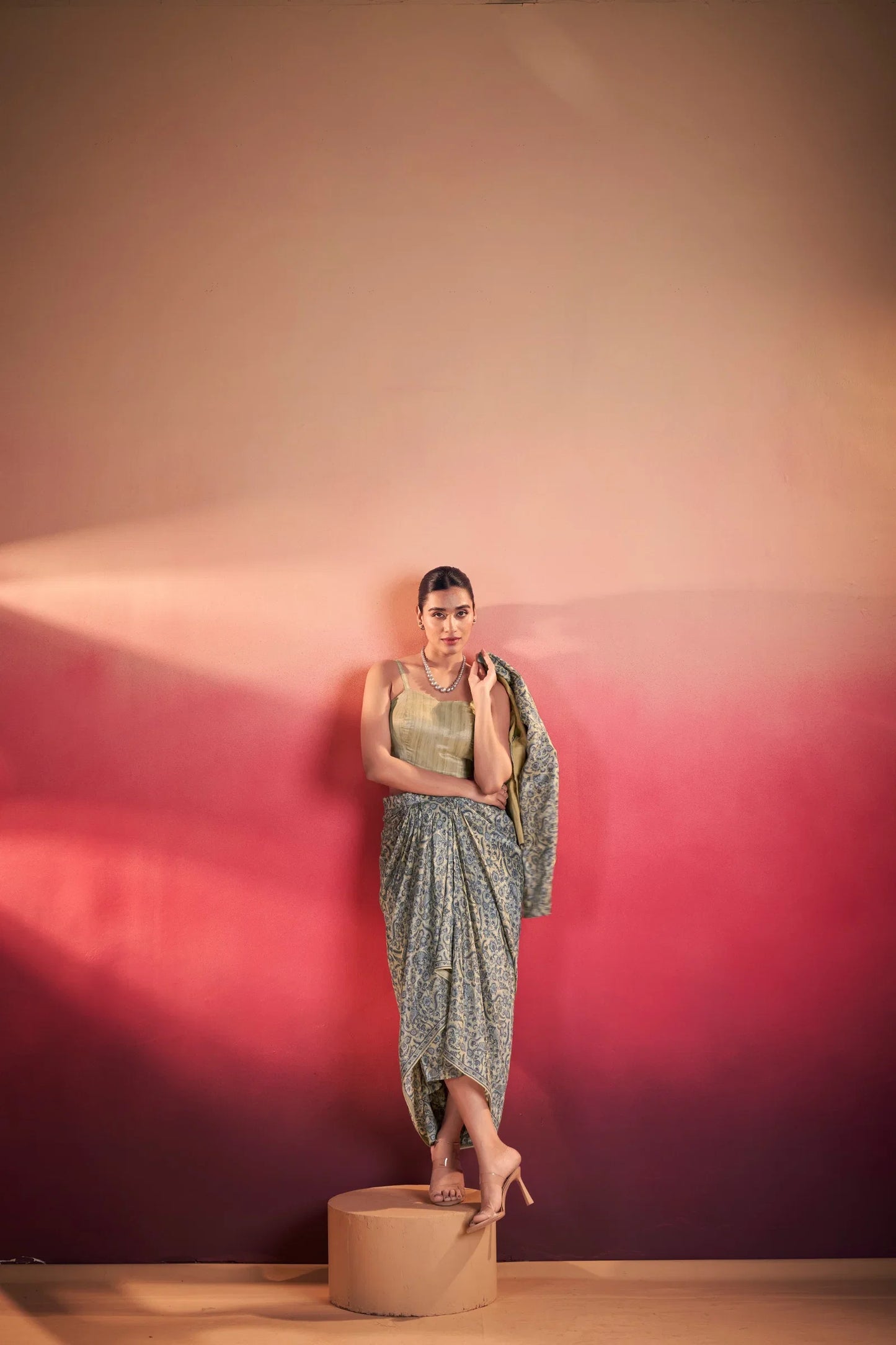 Taraa Blue-grey Indo-western