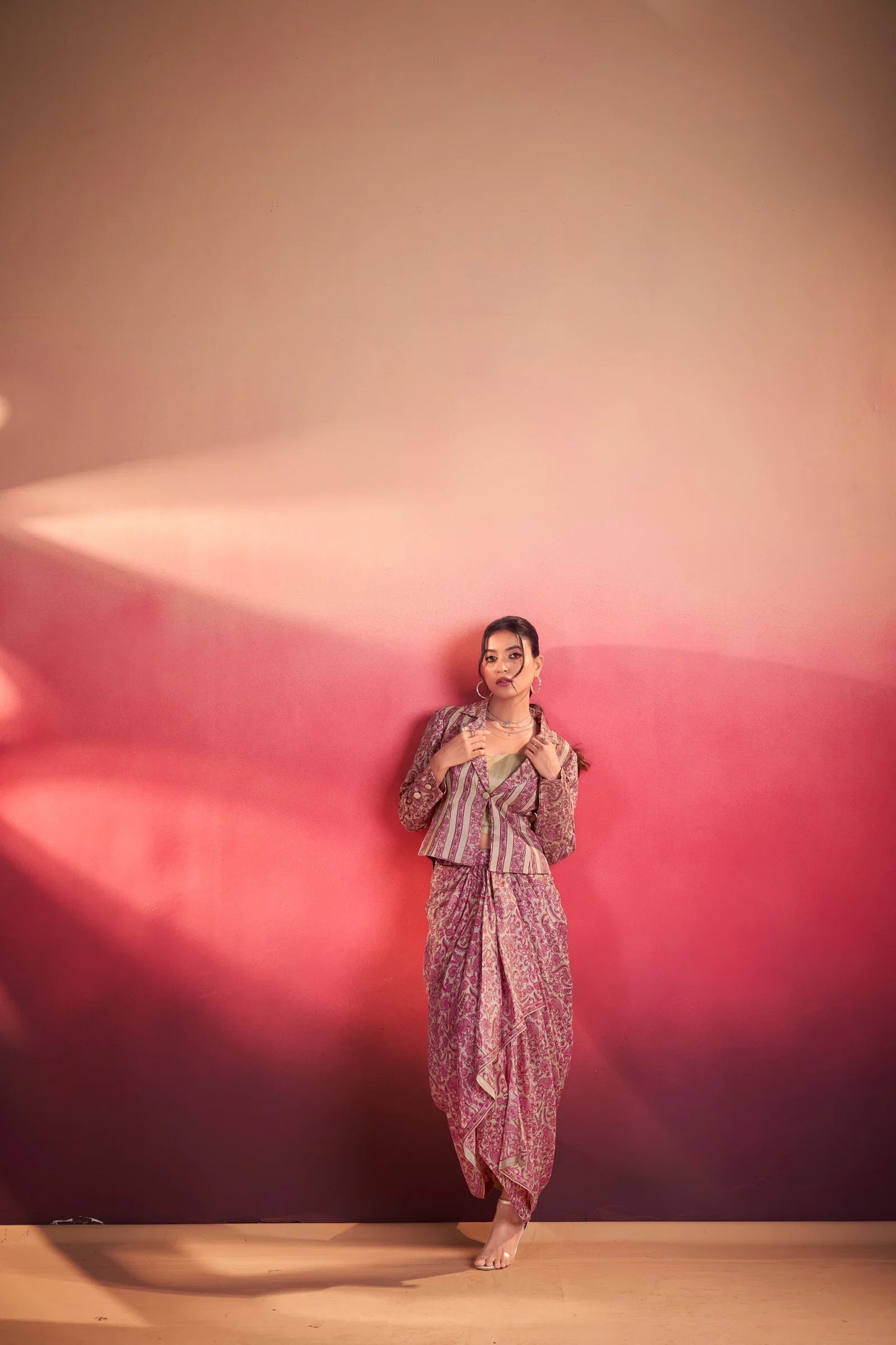 Taraa Pink Indo-western
