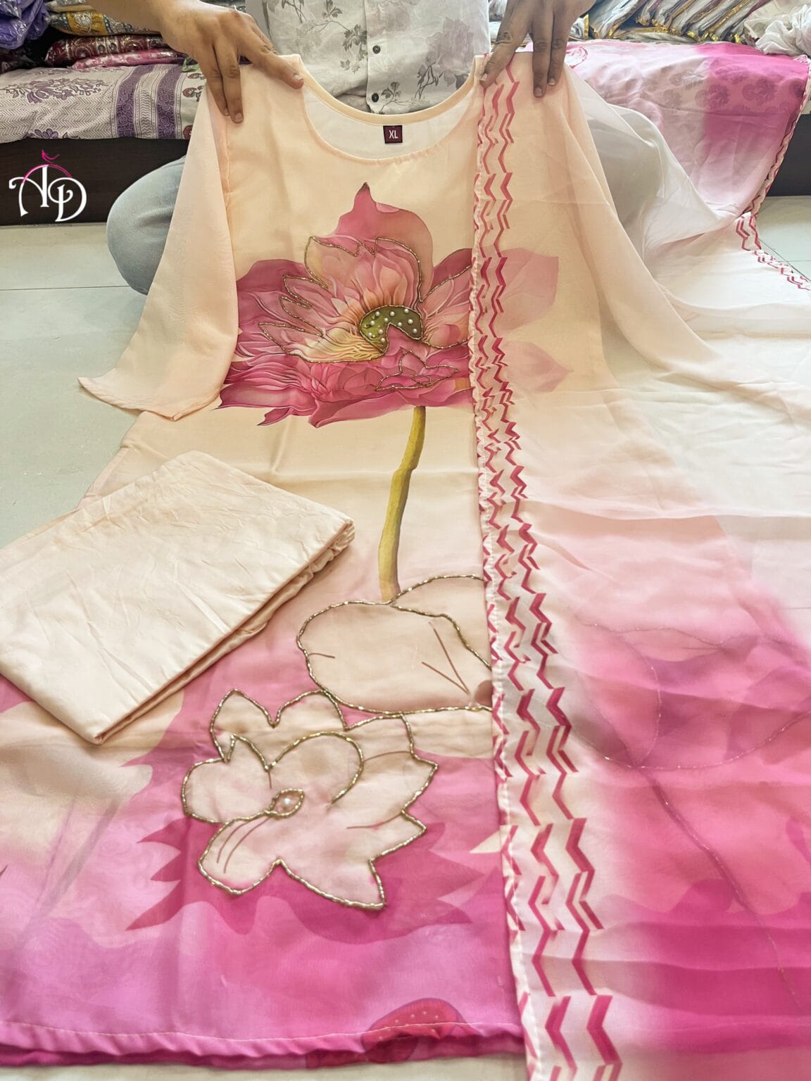 Matrut | Blossom Grace Pink Straight Suit