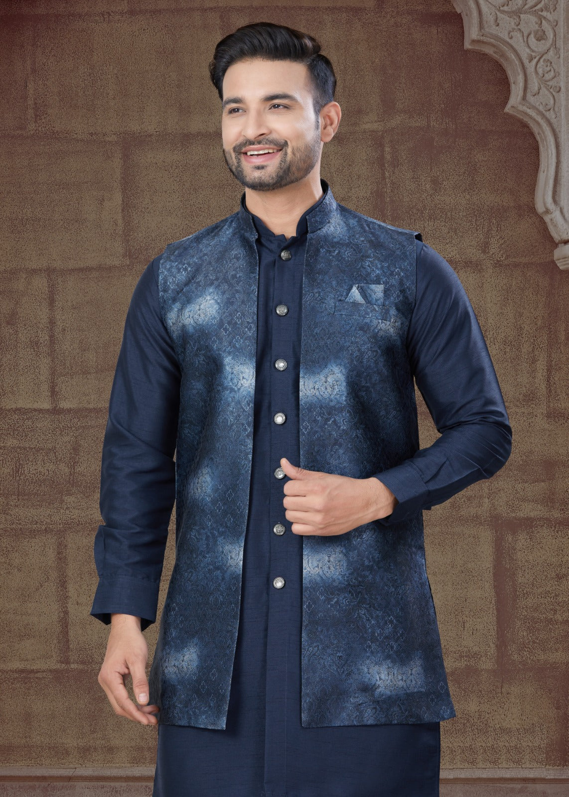 Matrut | Urban Threads Blue Kurta Set