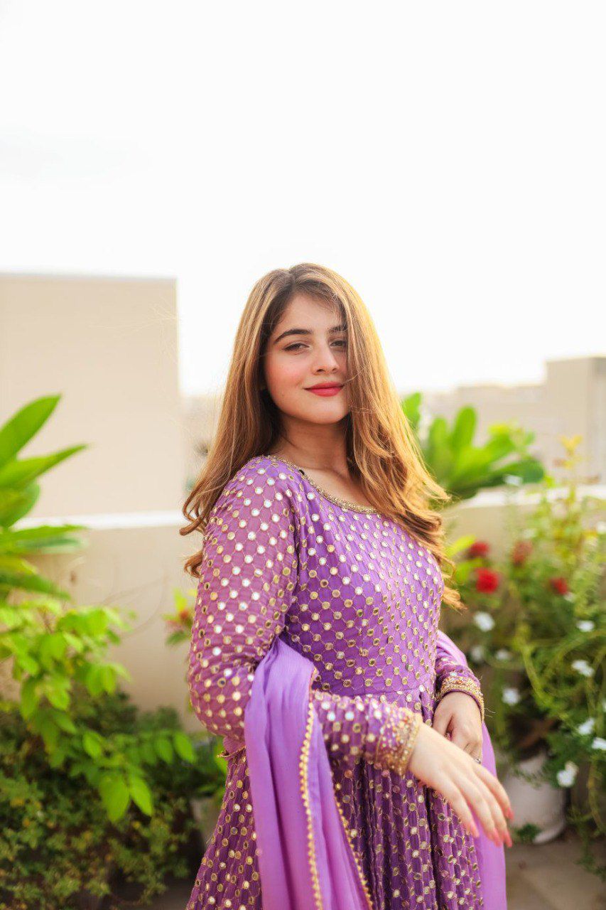 Matrut | Kashish Purple Polka Gown