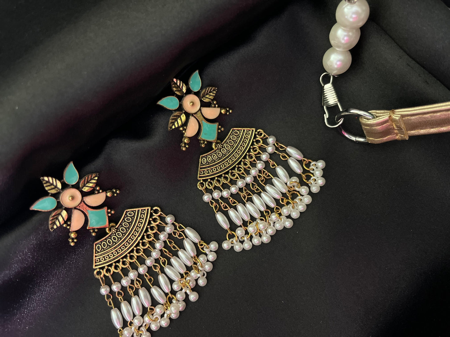 Green earrings