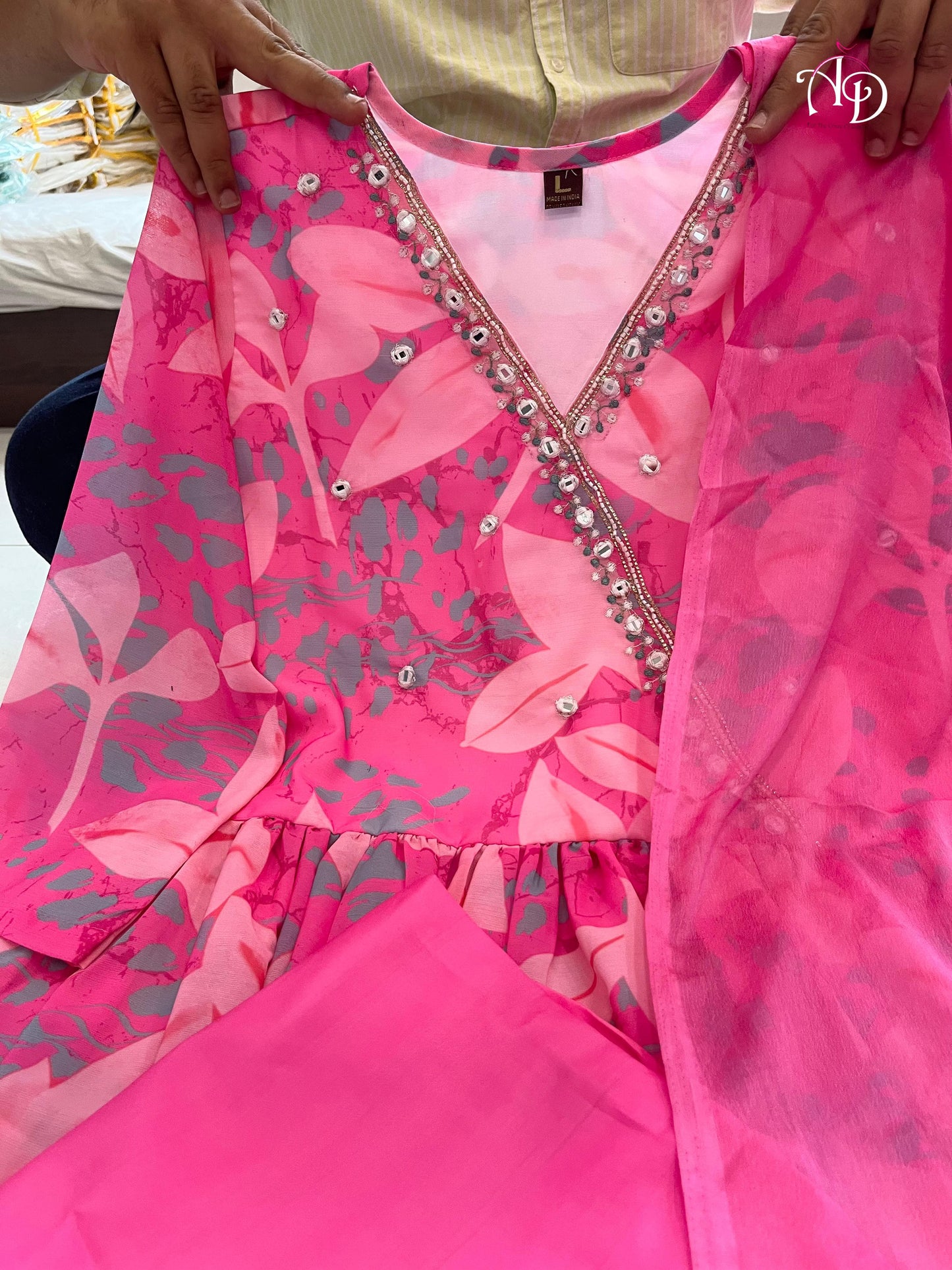Matrut | Floral Joy Blush Pink Anarkali Suit