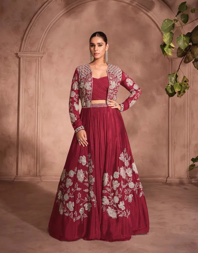 Matrut | Mannat Red Lehenga Set