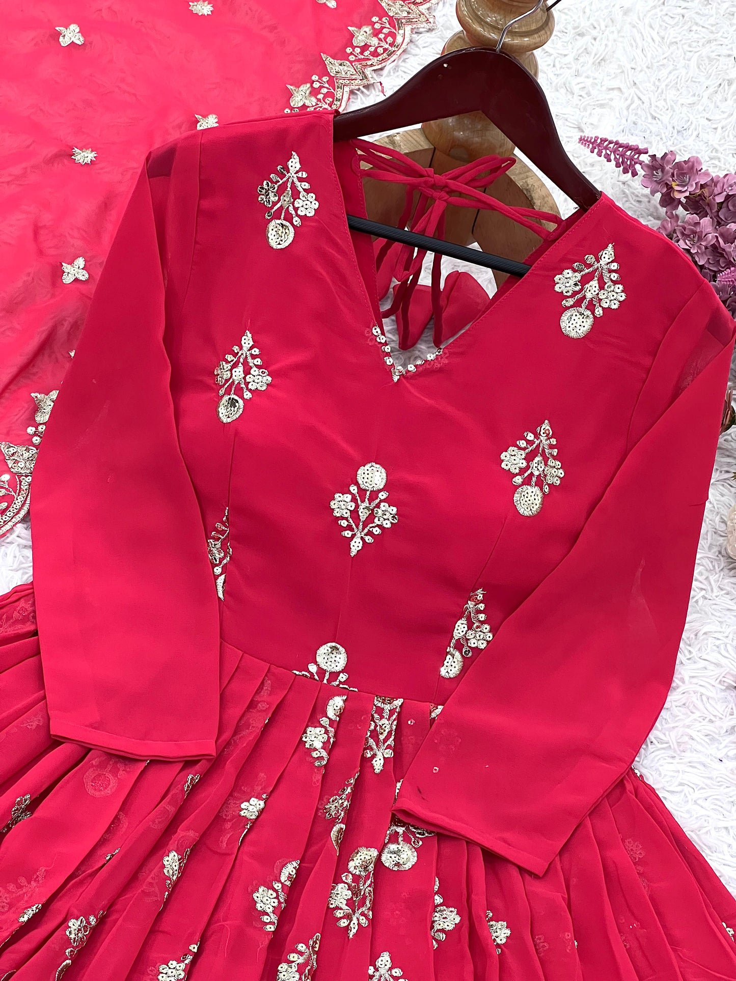 Matrut | Kumkum Cherry Red Gown