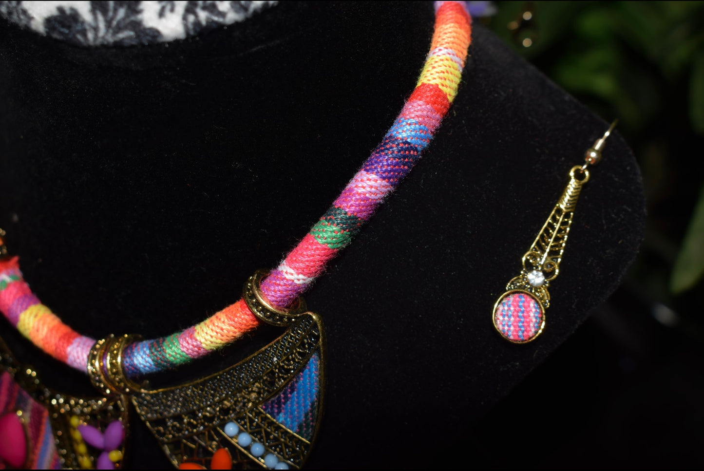 Fluorescent Boho Necklace set