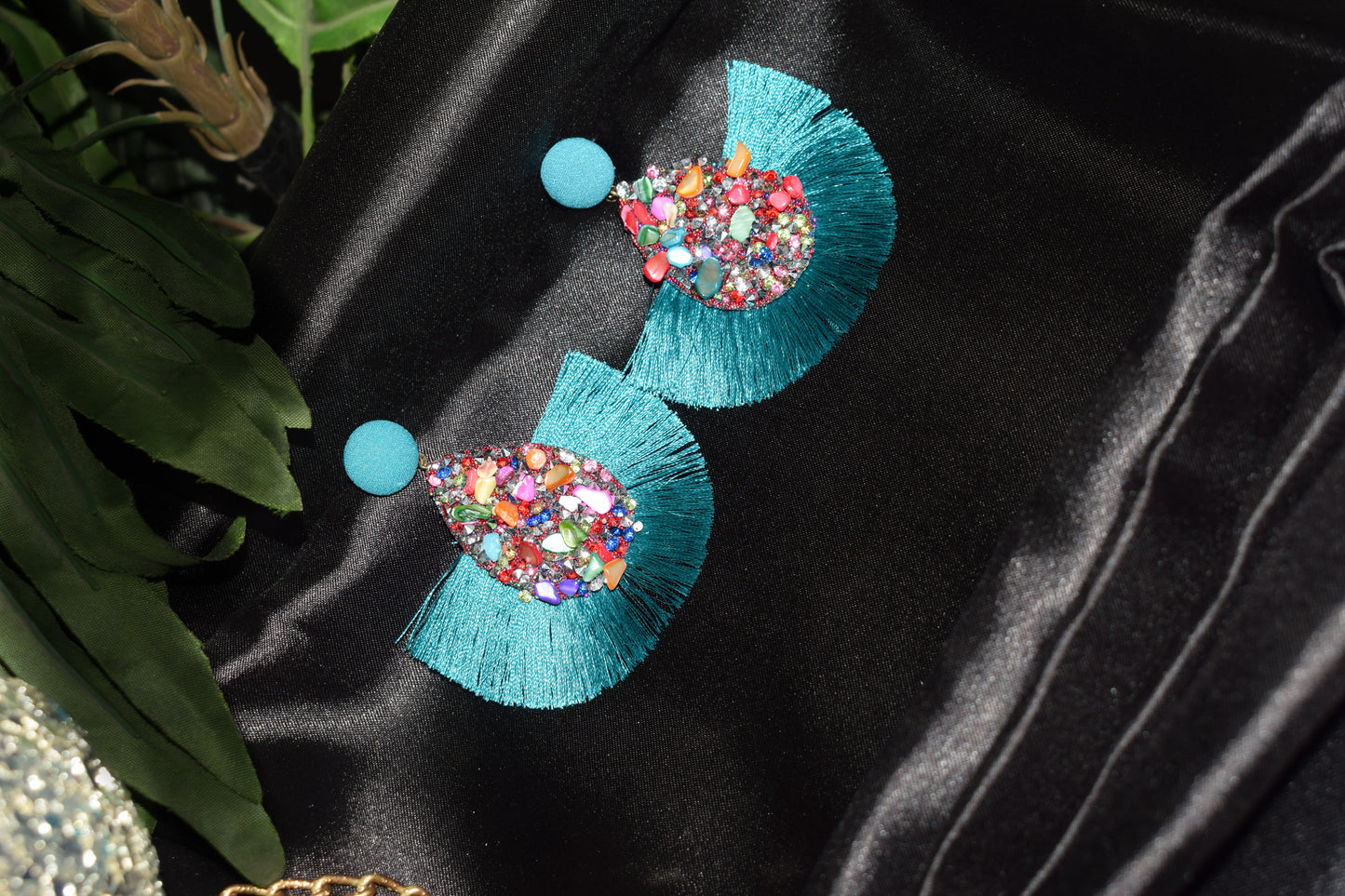 Blue earrings