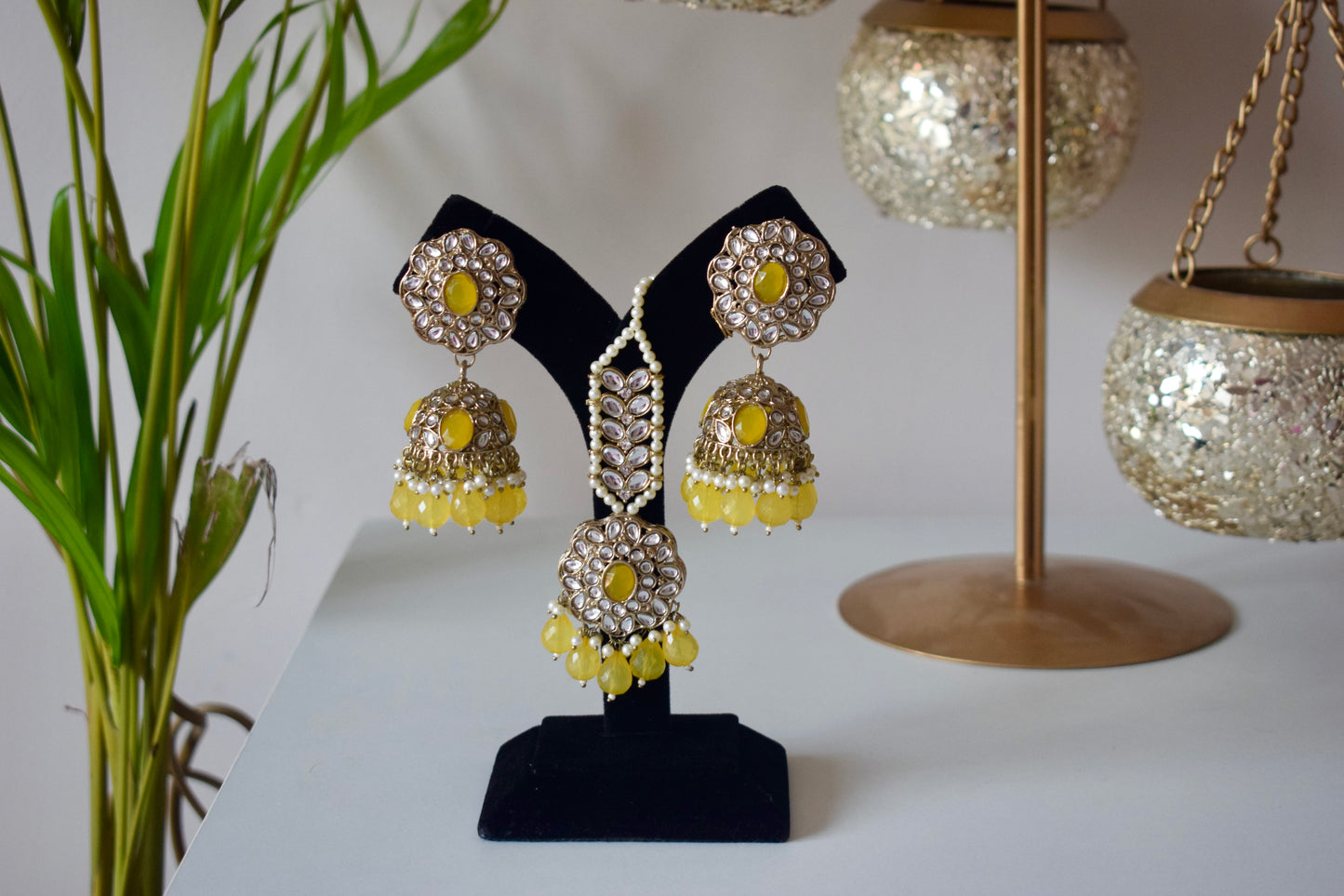 Matrut | Ethnic Earrings Maang Tikka Set - EM300