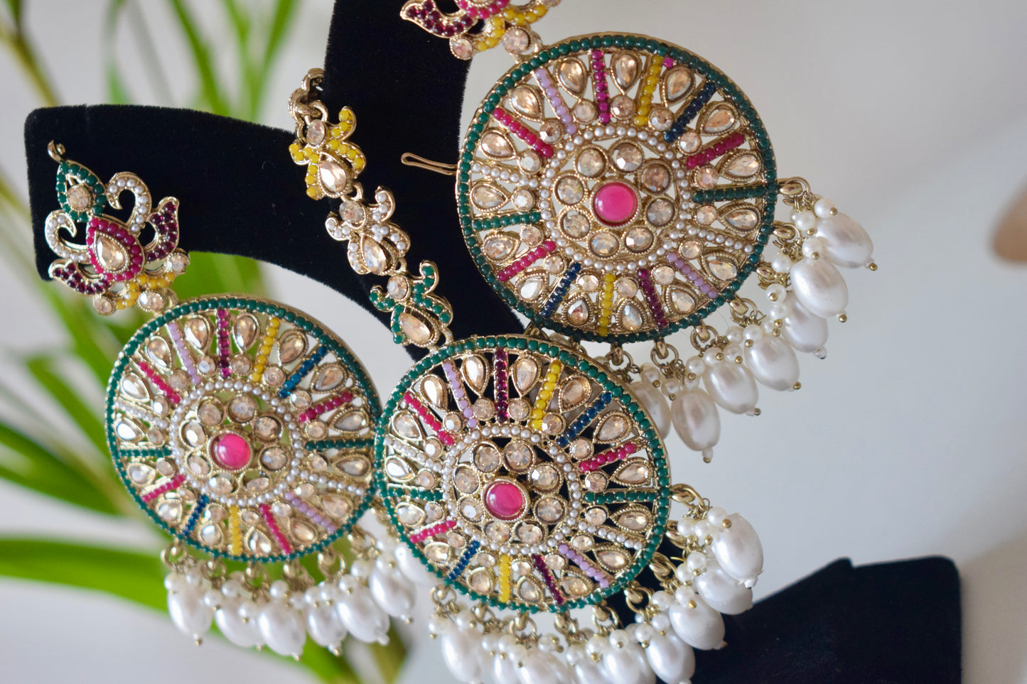 Matrut | Ethnic Earrings Maang Tikka Set - EM301