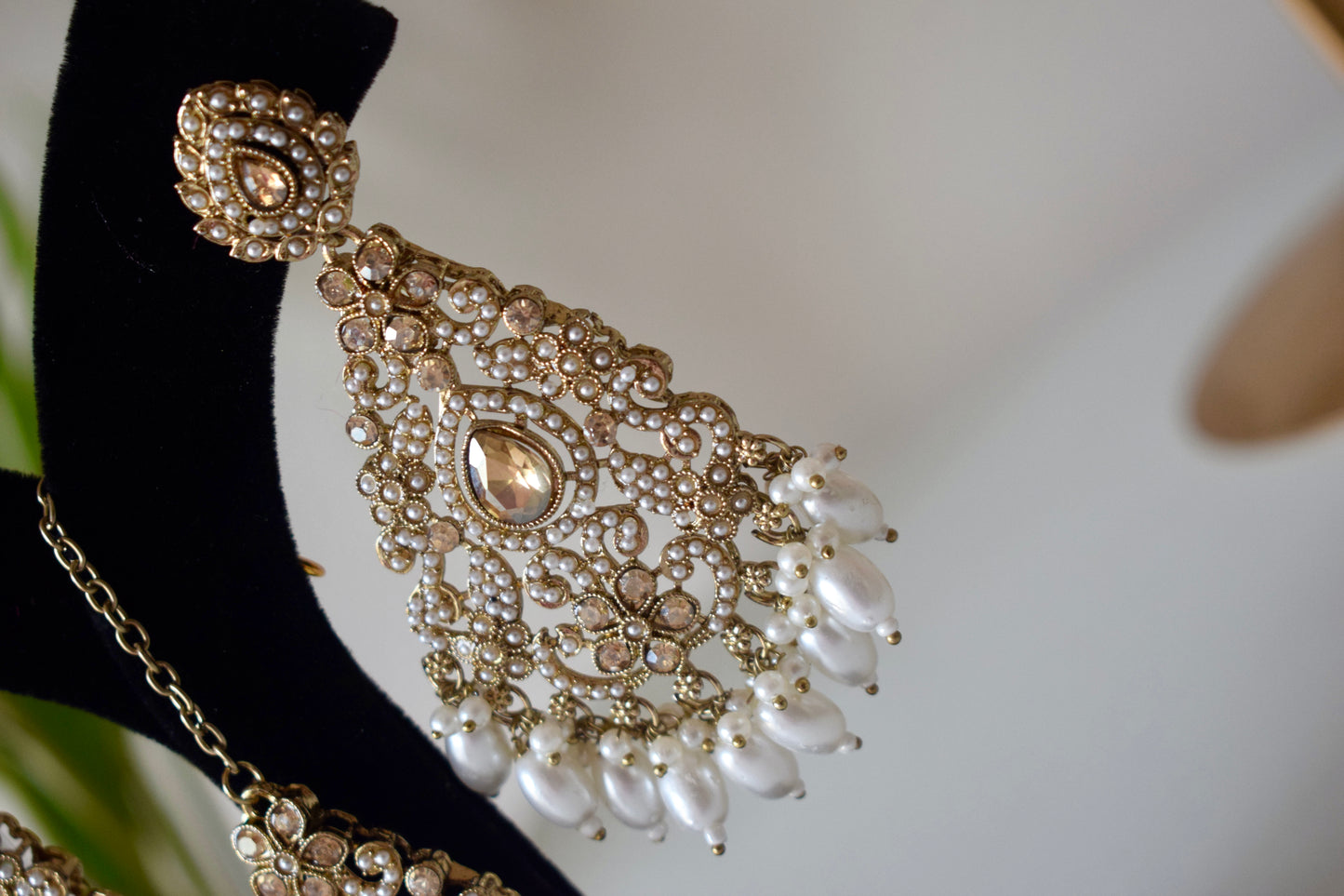 Matrut | Ethnic Earrings Maang Tikka Set - EM302