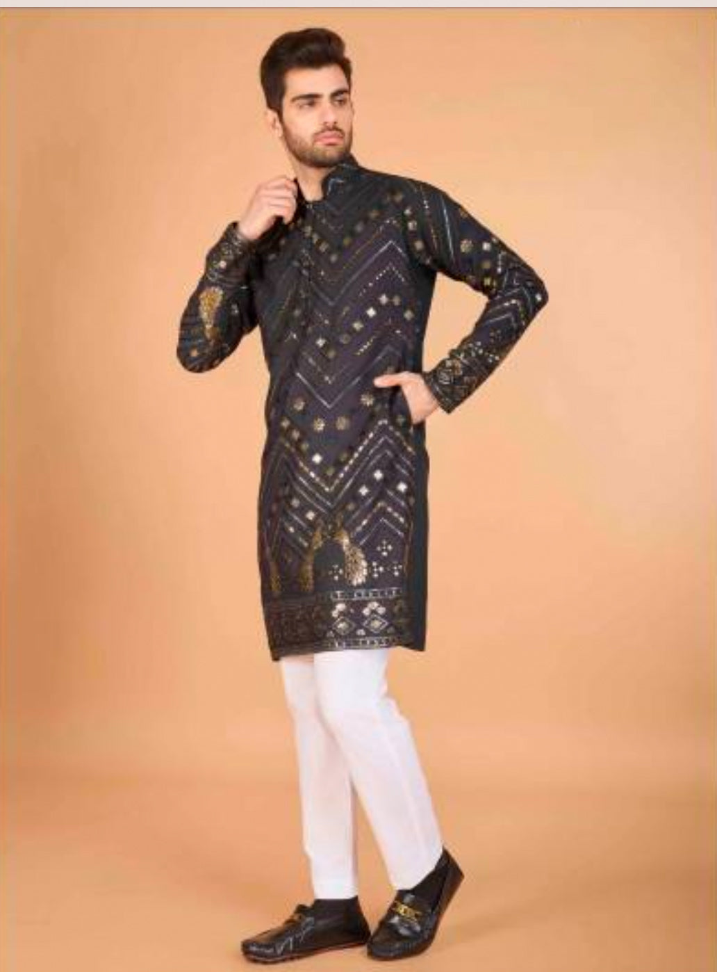 Matrut | Rudra Grey Kurta Set