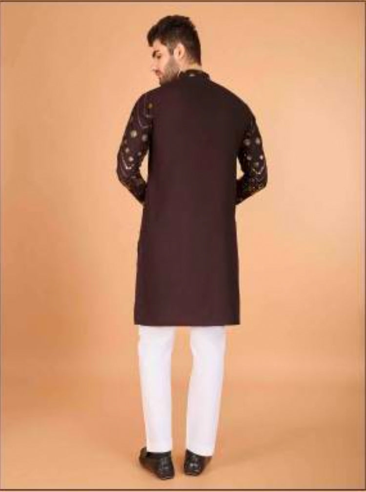 Matrut | Rudra Brown Kurta Set