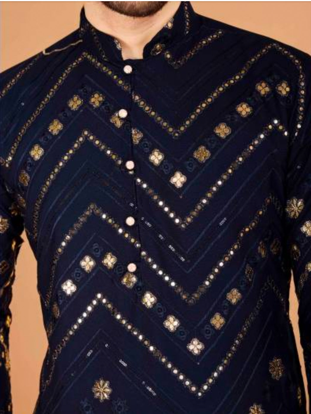 Matrut | Rudra Navy Kurta Set