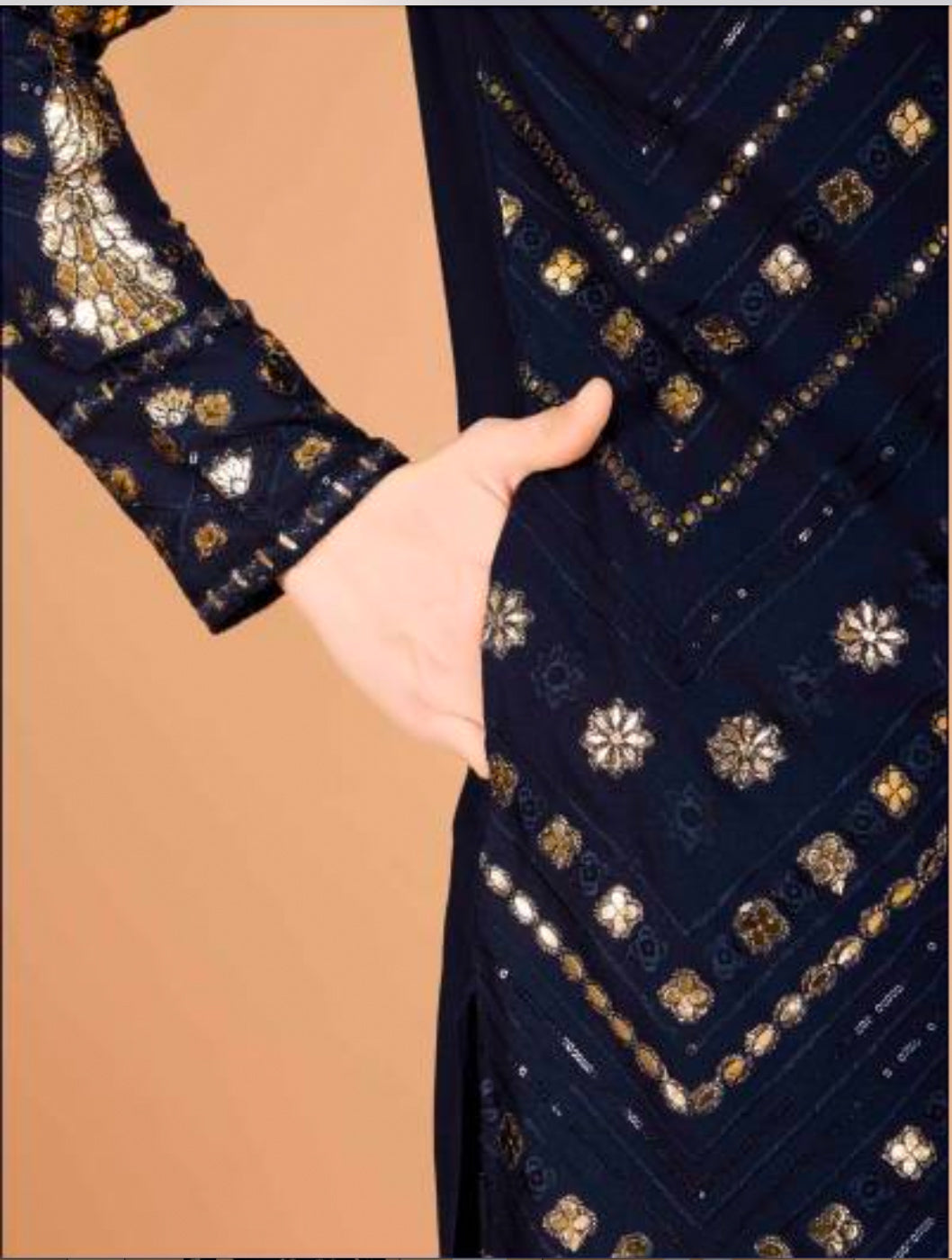 Matrut | Rudra Navy Kurta Set