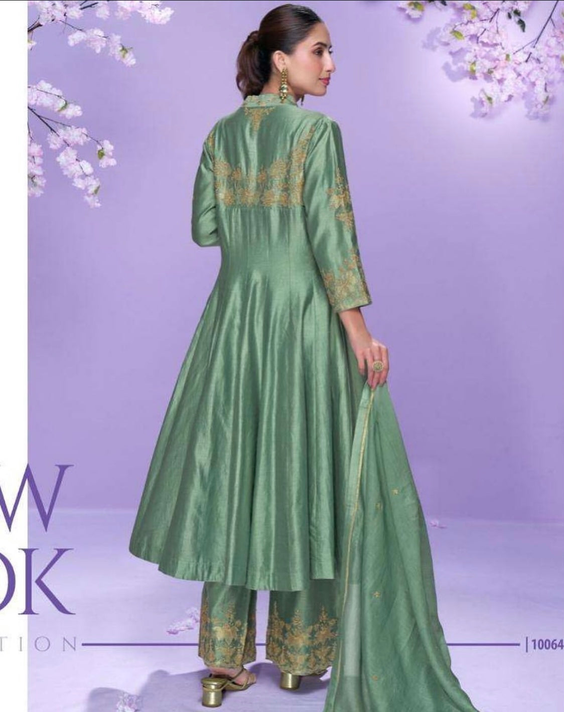Matrut | Mausam Sea Green A-line Suit