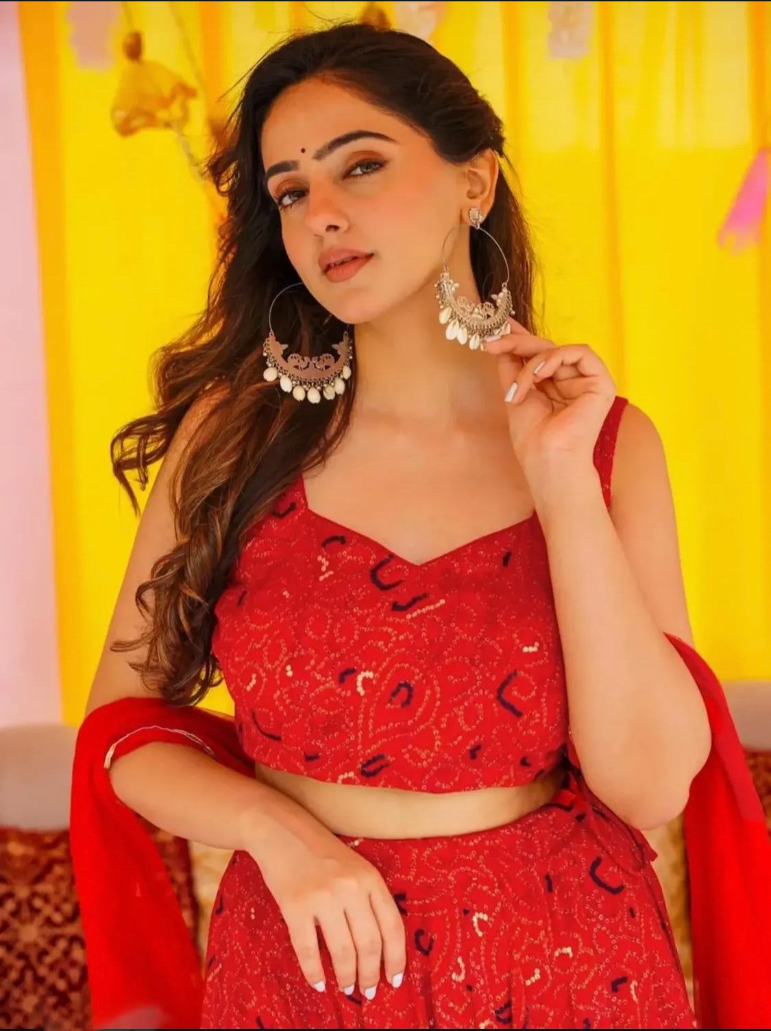 Matrut | Samundar Red Lehenga