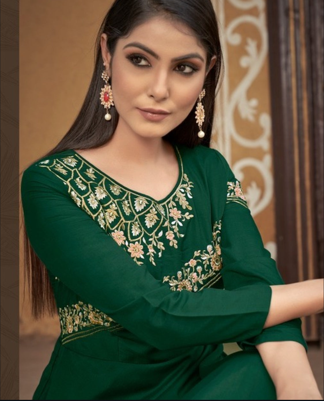 Matrut | Sugar Dark Green Gown