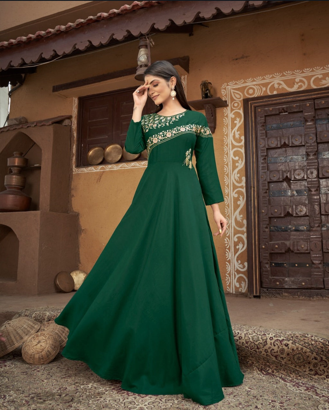 Matrut | Sugar Dark Green Gown