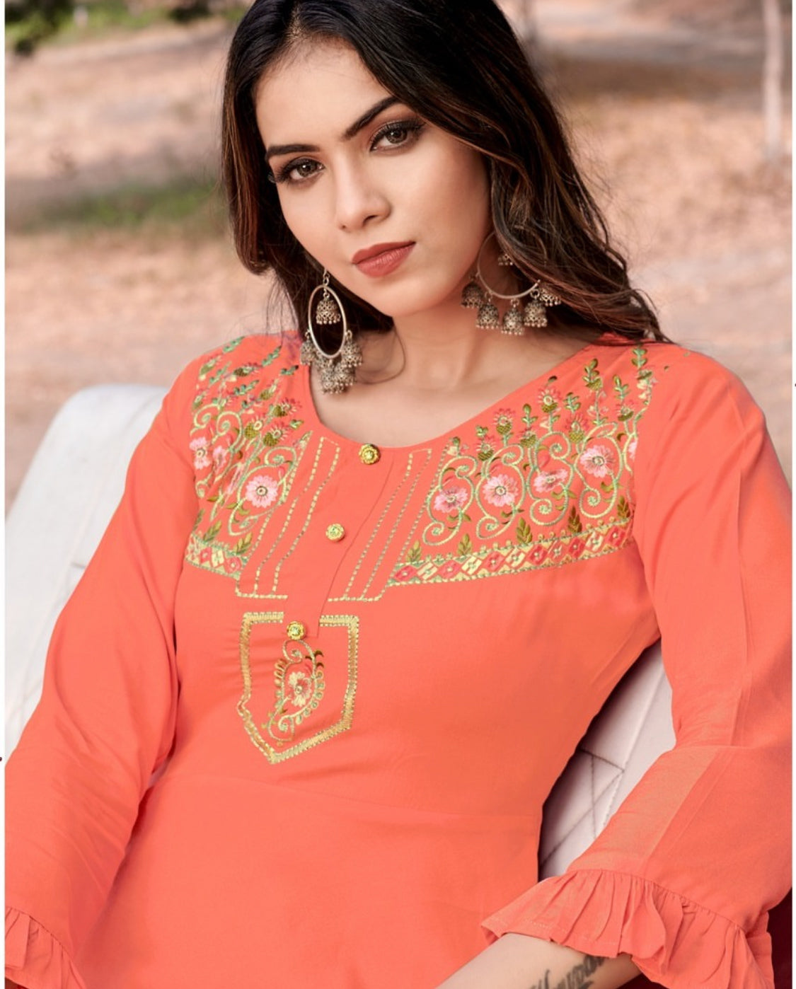 Matrut | Ravia Peach Gown