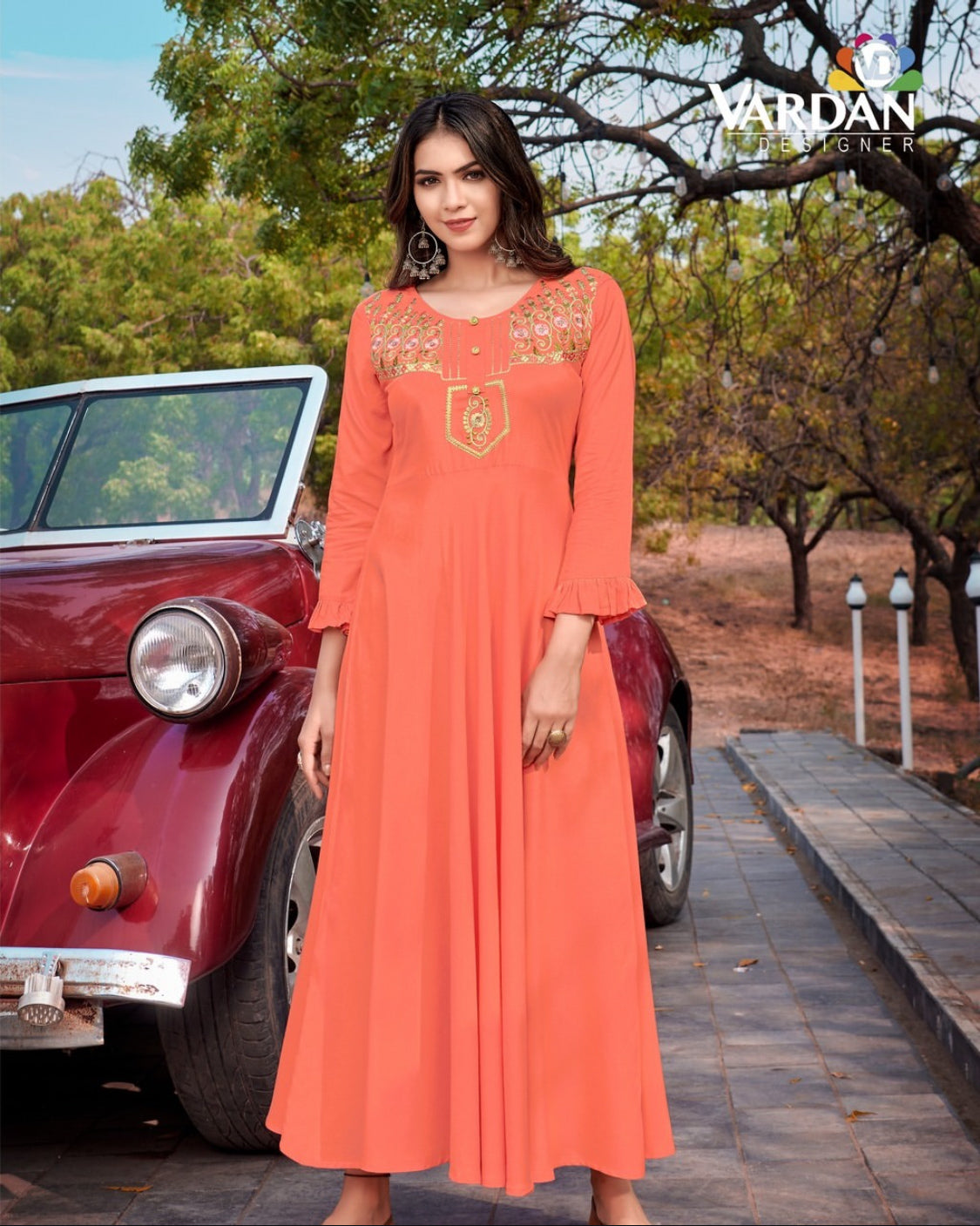 Matrut | Ravia Peach Gown