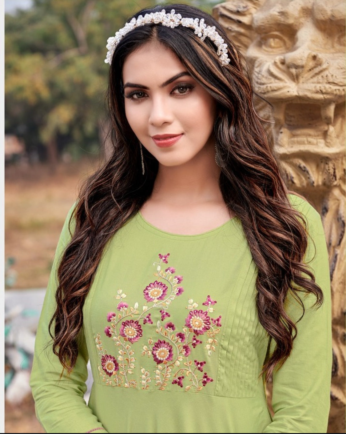 Matrut | Ravia Pista Green Gown