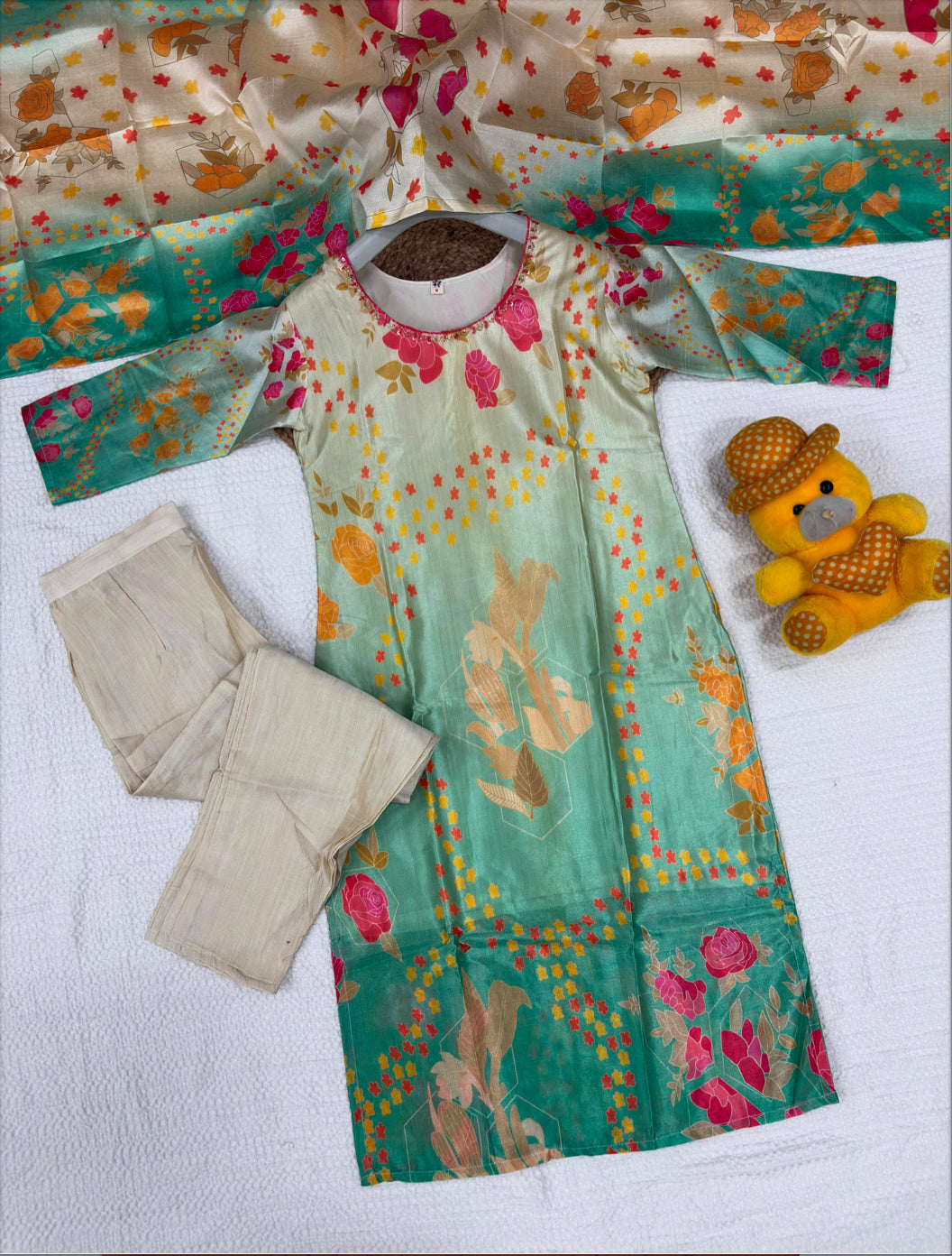 Matrut | Seher Multicolor Straight Suit