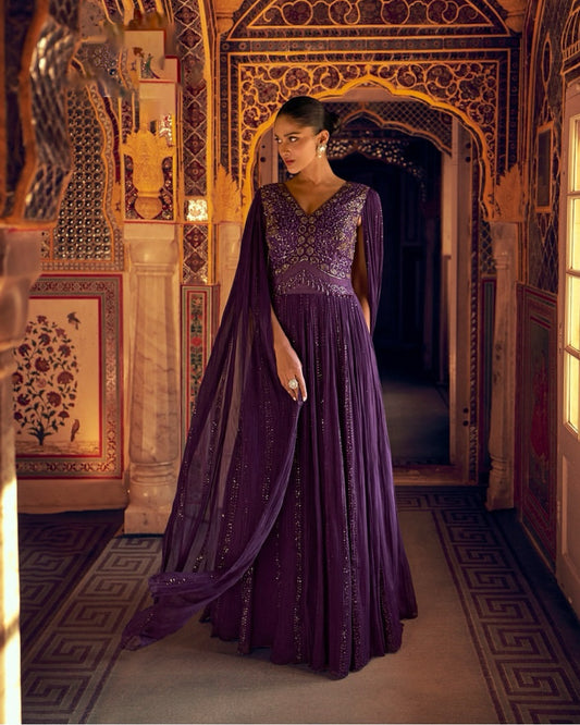 Matrut |  Karishma Purple Gown