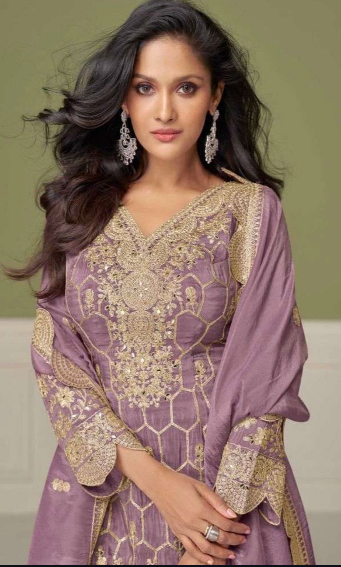 Matrut | Aleena Purple Sharara Suit