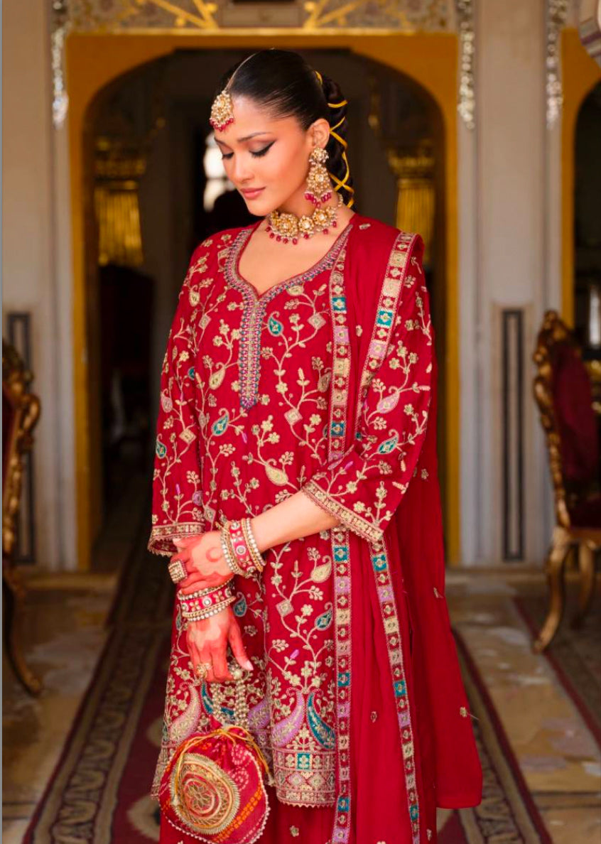 Matrut | Falak Red Straight Suit