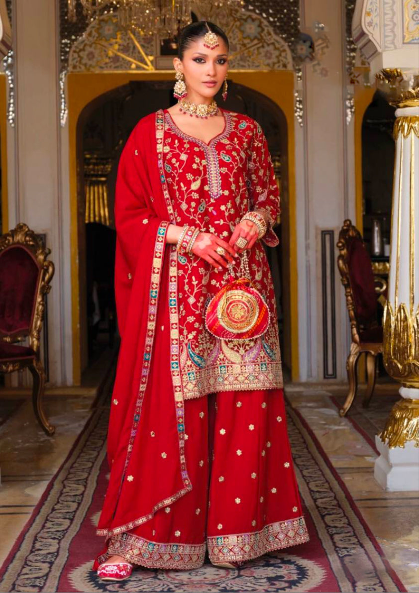 Matrut | Falak Red Straight Suit