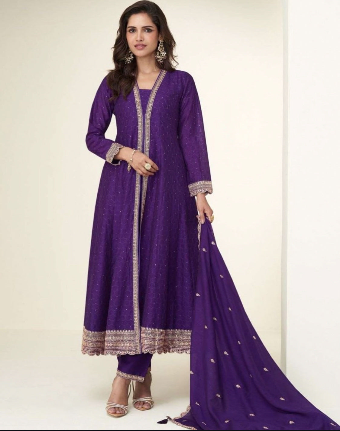 Matrut | Charvi Purple A-line Suit