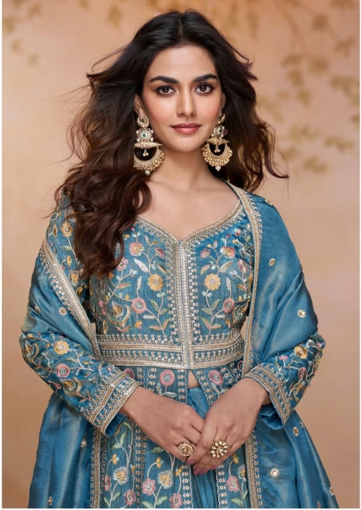 Matrut |  Prachi Ocean Blue Gown