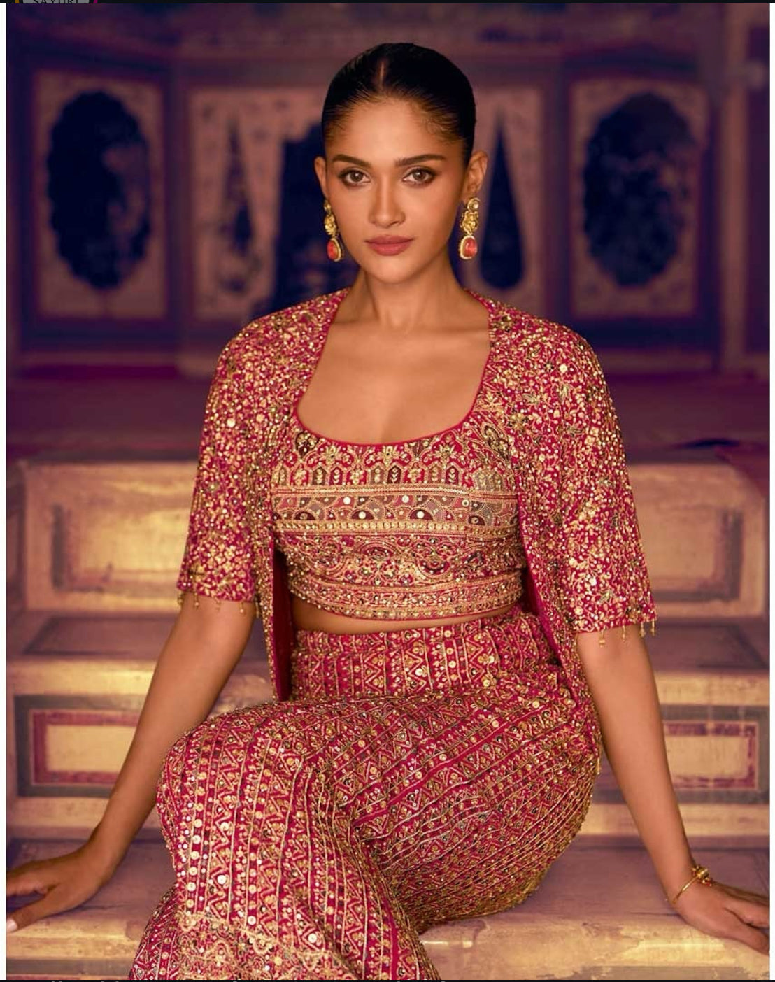 Matrut | Mehfil Rani Pink Trio Set