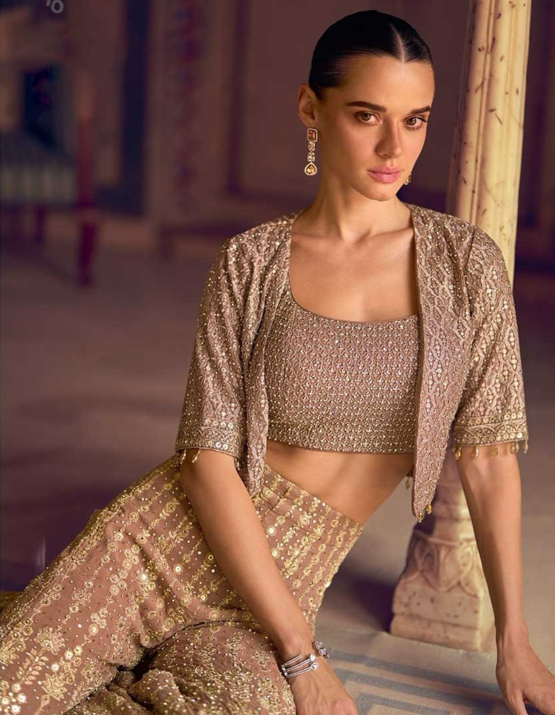 Matrut | Mehfil Taupe Trio Set