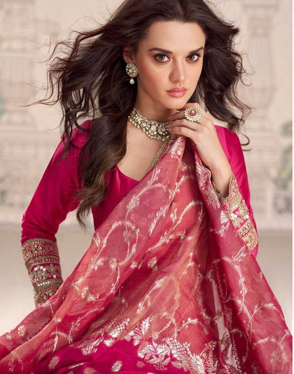 Matrut |  Roshni Rani Pink Gown