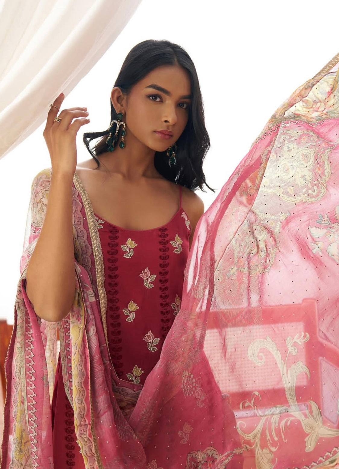 Matrut | Vermilion Veil Pink Suit