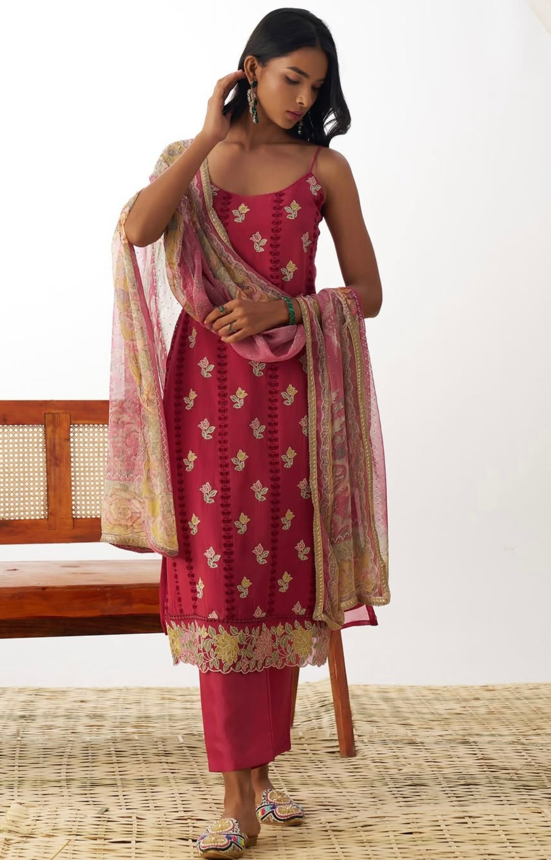 Matrut | Vermilion Veil Pink Suit