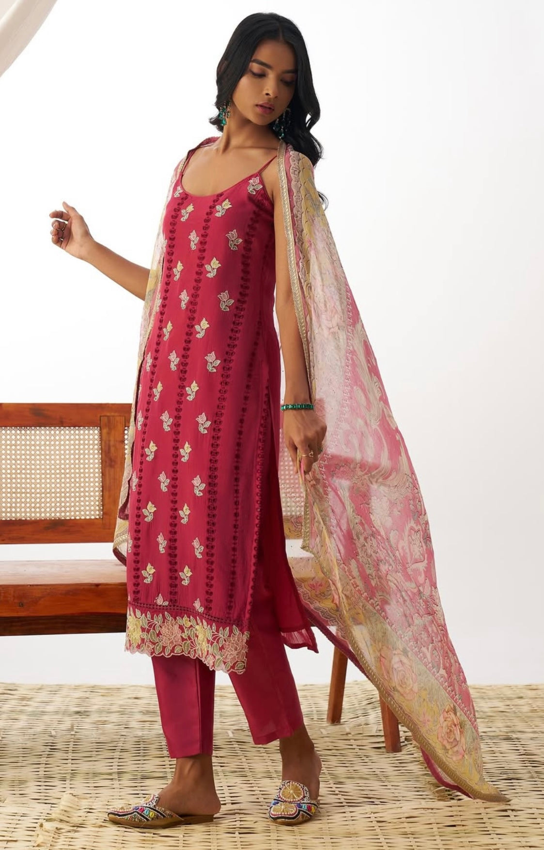 Matrut | Vermilion Veil Pink Suit