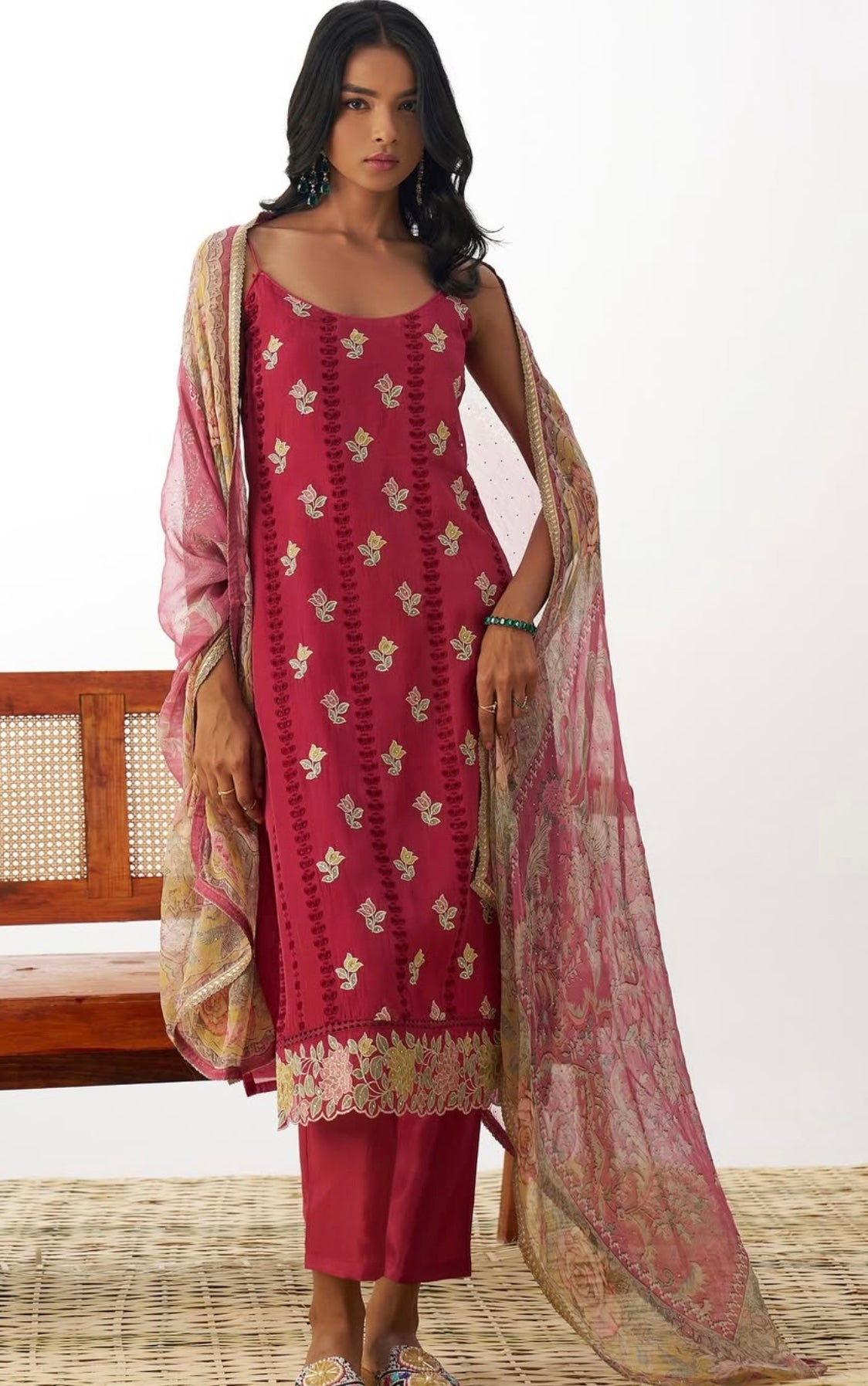 Matrut | Vermilion Veil Pink Suit