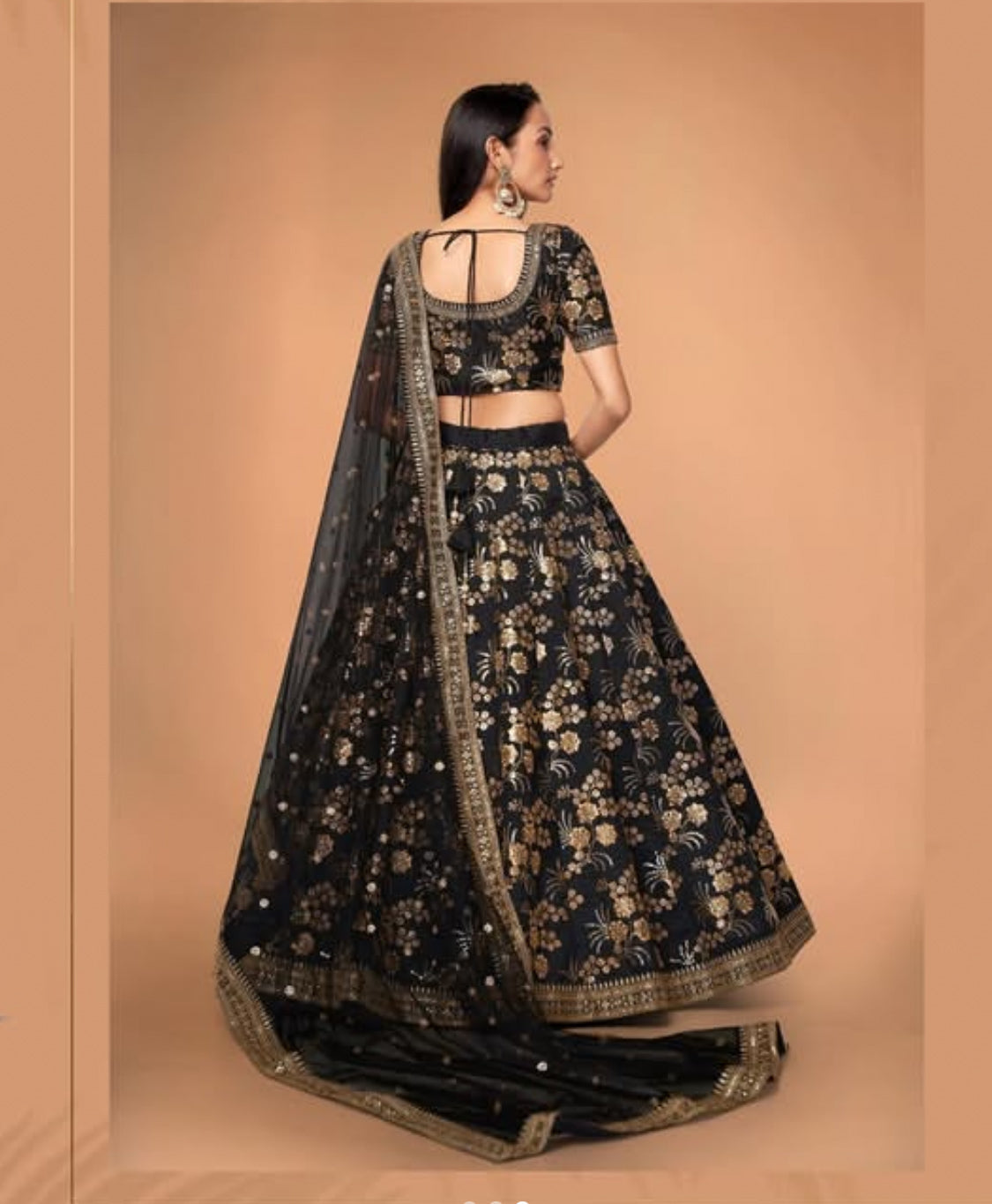 Matrut | Modern Vibes Black Lehenga Set