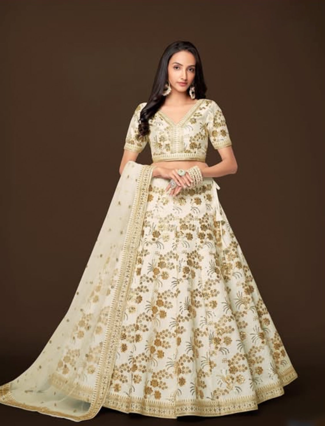 Matrut  | Modern Vibes Off-white Lehenga Set