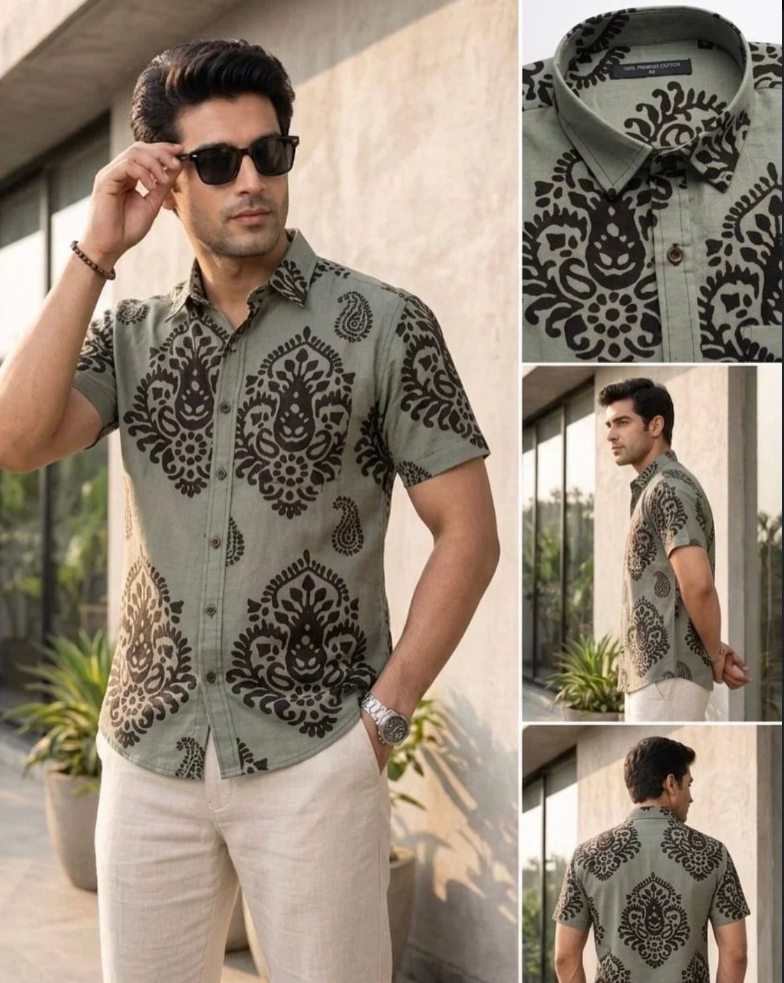 Botany 'N' Brew Sage Green Shirt