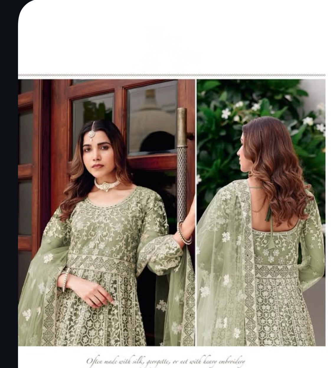 Matrut | Saiyaara Pista Green Gown