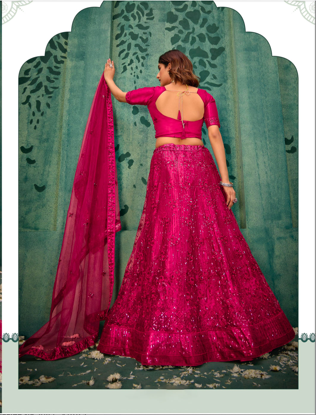 Matrut | Elegance Magenta Pink Lehenga Set